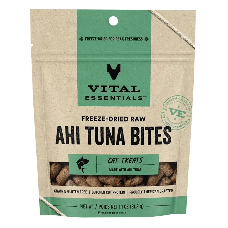 Vital Essentials Cat - FD Treats - Ahi Tuna - 1.1oz