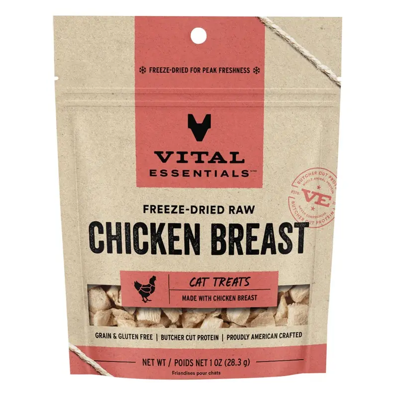 Vital Essentials Cat - FD Treats - Chicken Breast - 1oz