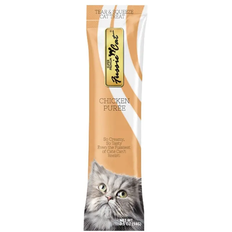 Fussie Cat - Chicken Puree Treat 4pk.