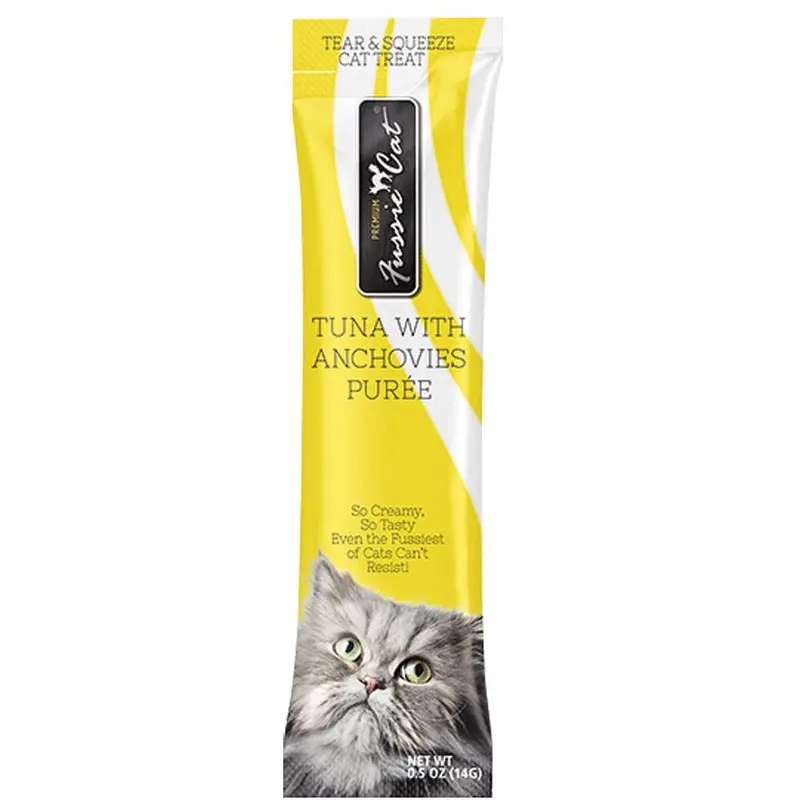 Fussie Cat - Tuna & Anchovies Puree Treats 4pk.