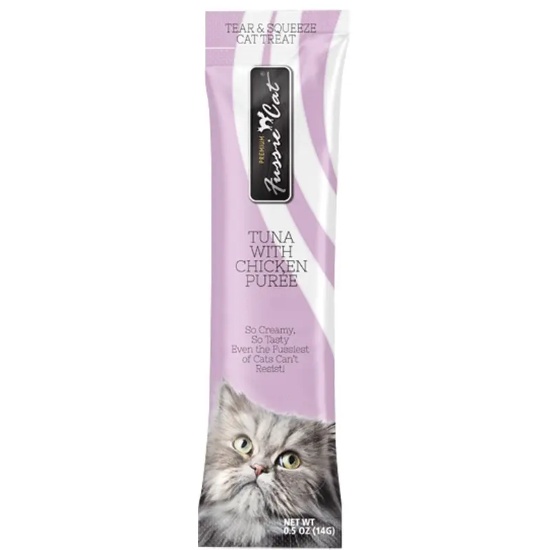 Fussie Cat - Tuna & Chicken Puree Treat 4pk.
