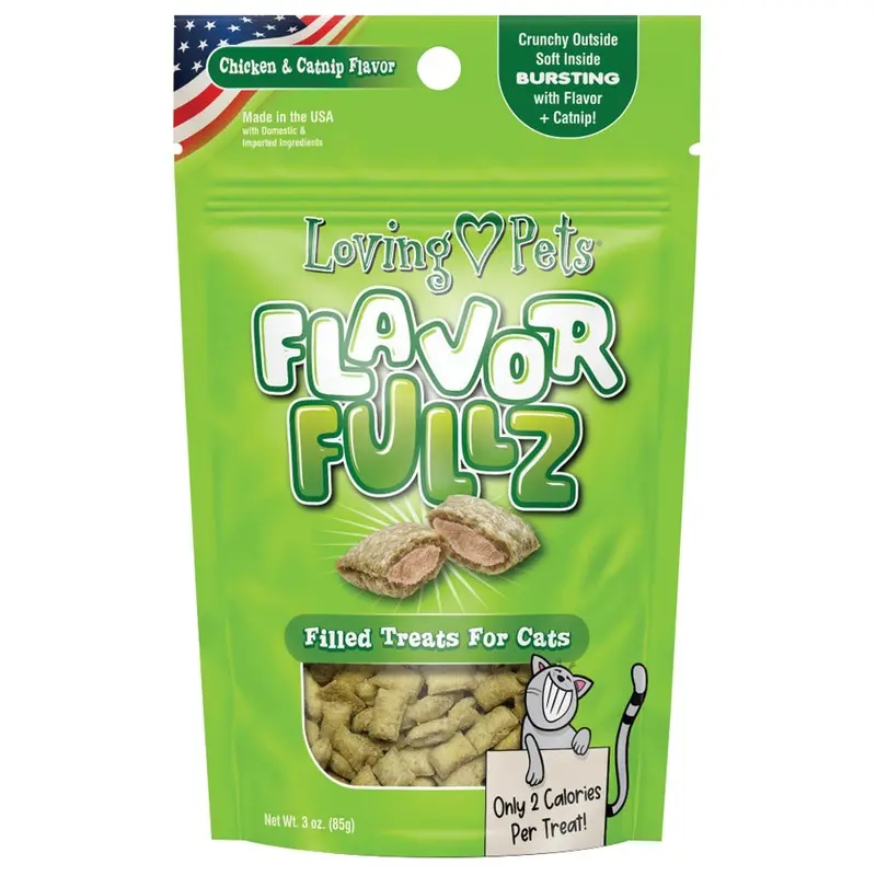 Loving Pets - Flavorfullz Chicken & Catnip Cat Treat 3oz.