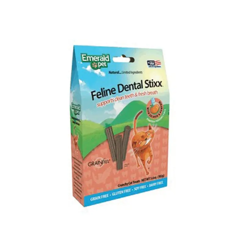 Emerald Pet - Salmon Cat Dental Stixx 3.6oz.