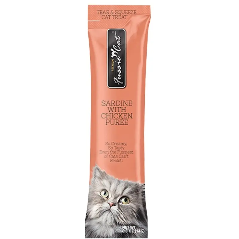 Fussie Cat - Sardine & Chicken Puree Treat 4pk.