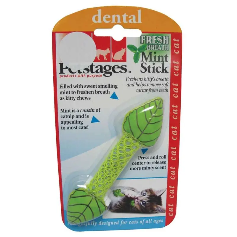 Petstages Fresh Breath Mint Stick Cat Toy - 4 1/2 in.