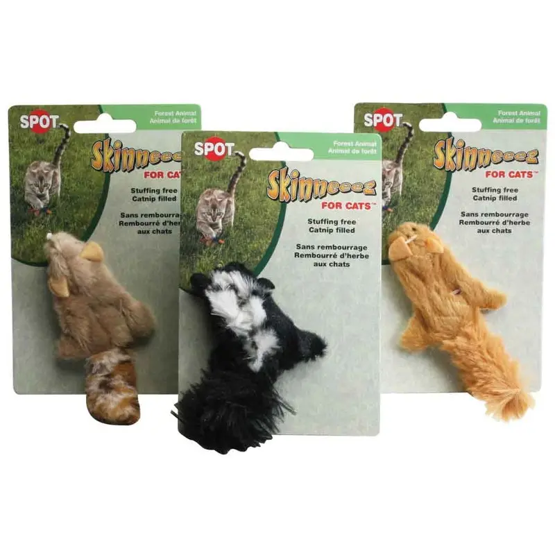 Skinneeez Forest Creatures Cat Toys - Assorted
