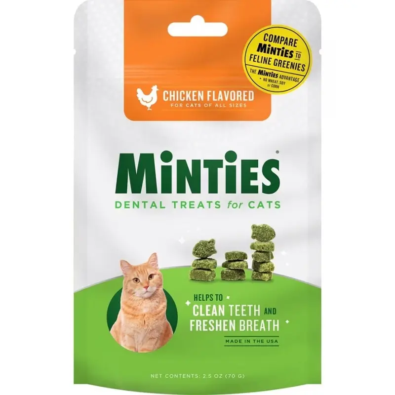 VetIQ - Minties Dental Cat Treats Chicken 2.5oz.