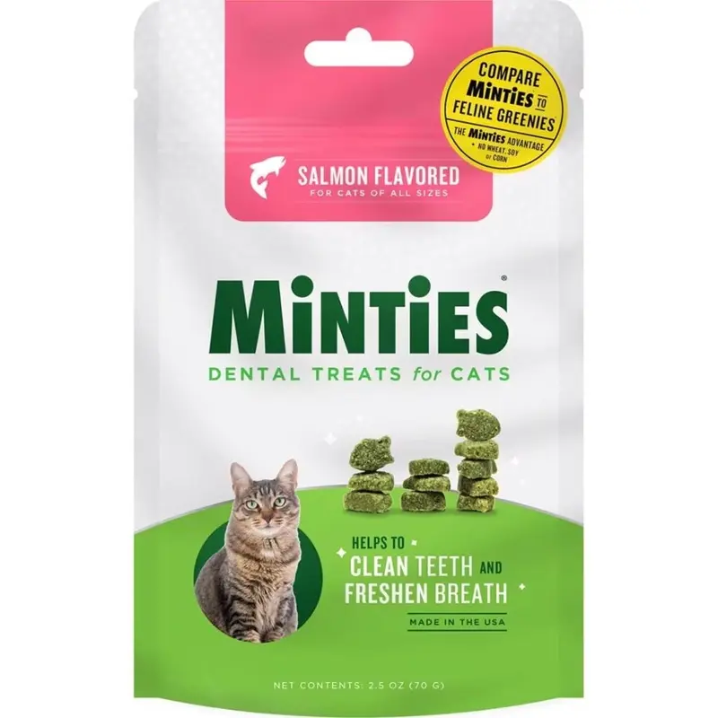 VetIQ - Minties Dental Cat Treats Salmon 2.5oz.