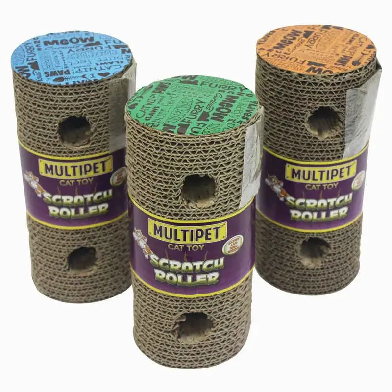 Catnip Cardboard Scratch Roller - 7.5 in.