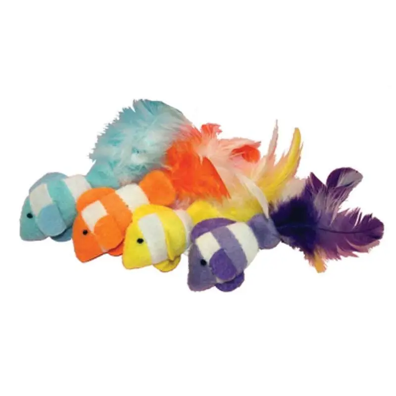 Clown Fish Cat Toy - 2 pk - 4.5 in