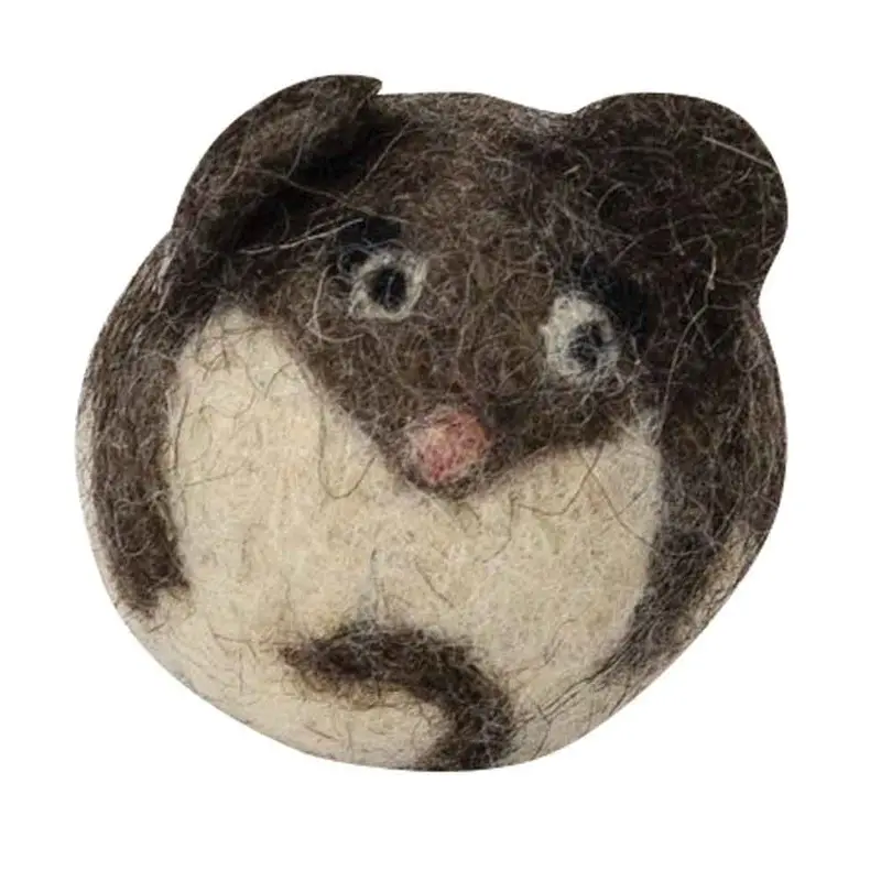 Snow Leopard Trust - Needle-Felted Cat Toy - Round Mouse