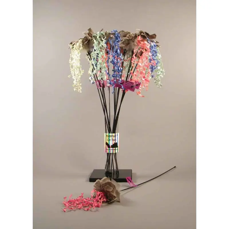 Vee - PURRfect Crazy Krinkle Cat Toy - 24 in. Wand