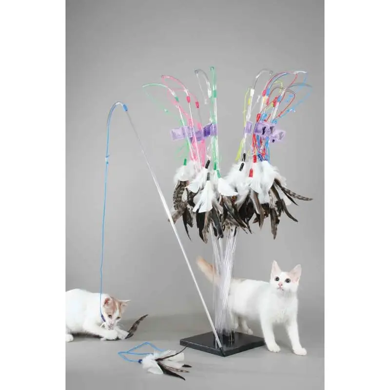 Vee - PURRfect Feather Cat Toy - 32 in. Wand