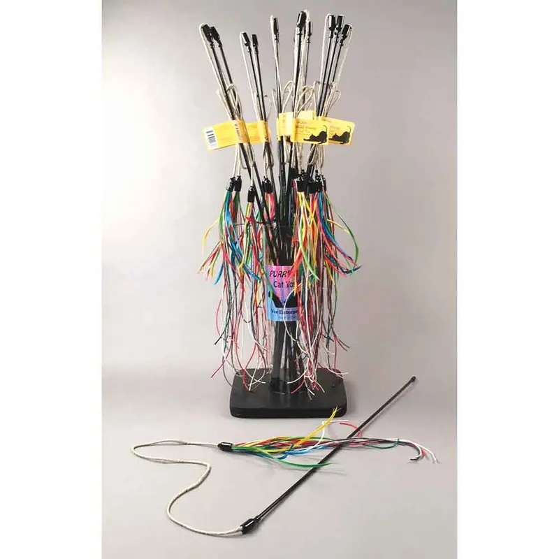 Vee - PURRfect Wild Hemp Cat Toy - 24' Flex Wand