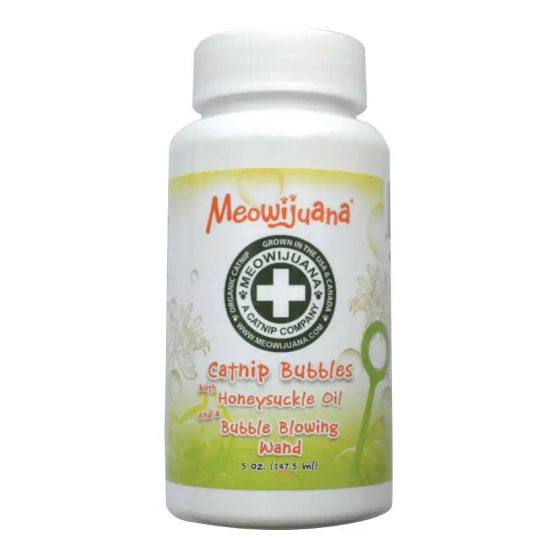Meowijuana Honeysuckle Catnip Bubbles