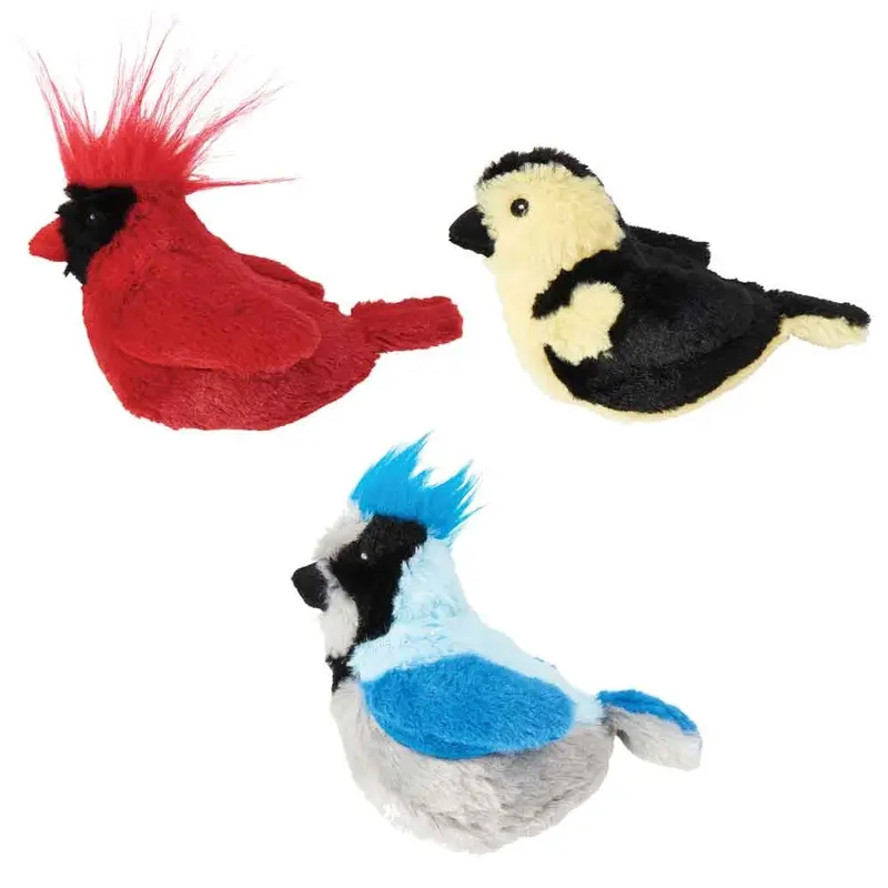 Songbirds Catnip Toy w/ Chirp Sound - Assorted