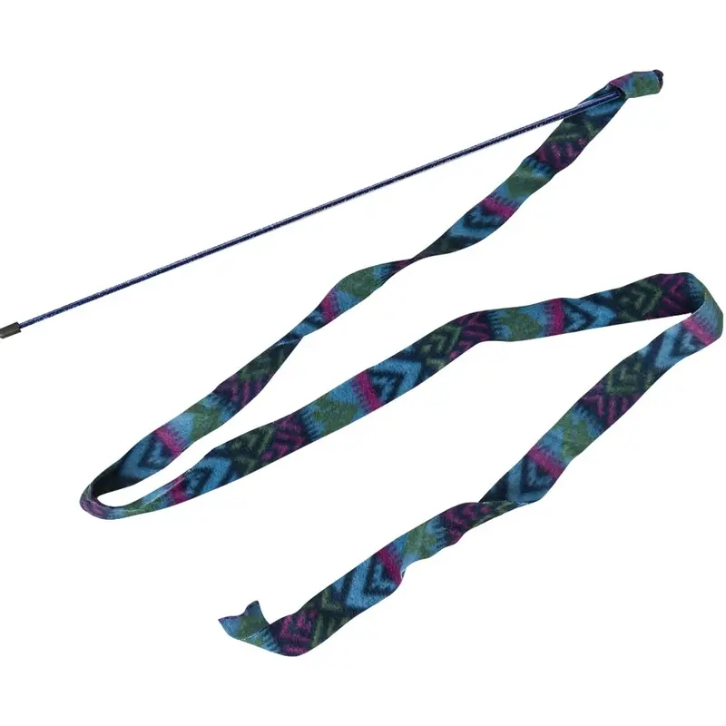 Ethical Cat Toy - Prancer Fleece Frenzy Wand - Assorted