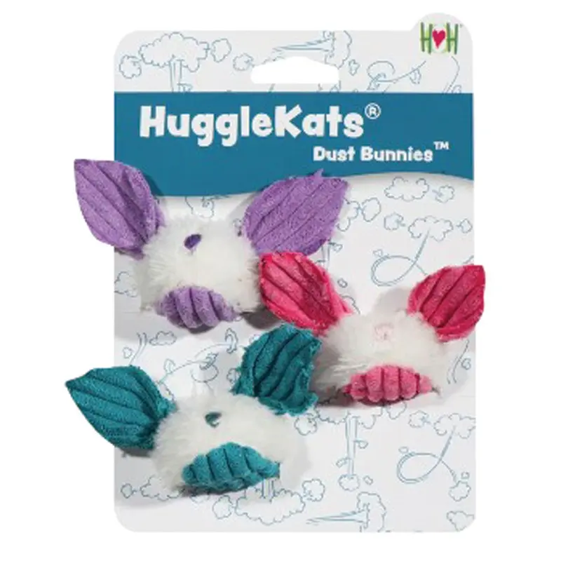 Hugglehounds - Dust Bunnies Cat Toy 3pk.