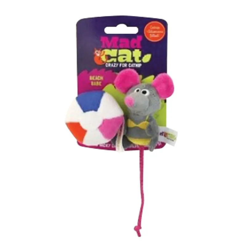 Mad Cat - Beach Babe Mouse Cat Toy 2pk.