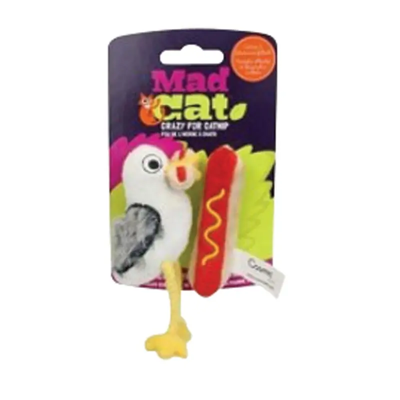 Mad Cat - Hot Dog Thief Cat Toy 2pk.