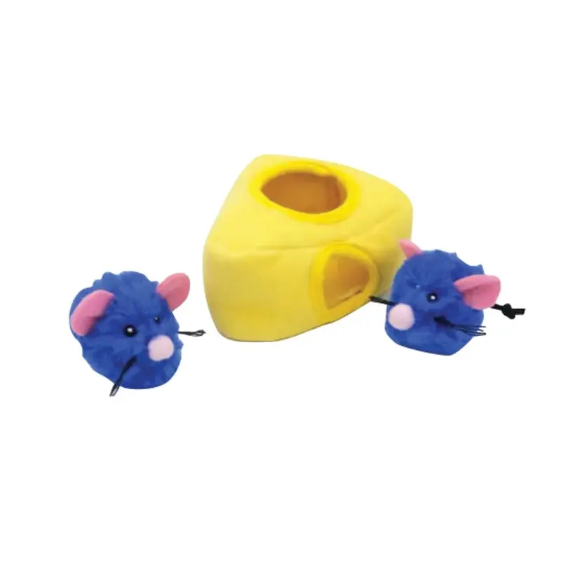 ZippyClaws Cat Toy - Burrow - Mice N Cheese