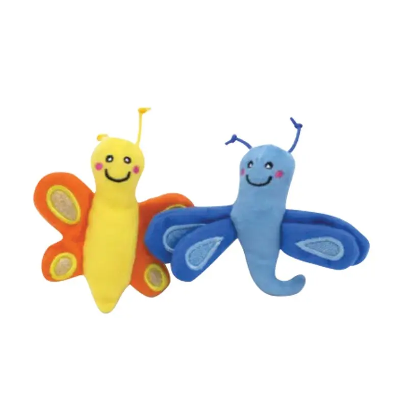 ZippyClaws Cat Toy - Butterfly & Dragonfly - 2 pk