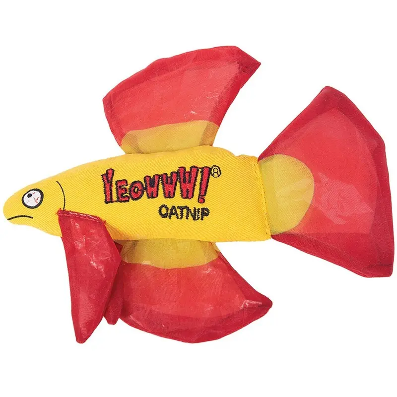 Yeowww! - Betta Fish Cat Nip Toy Red