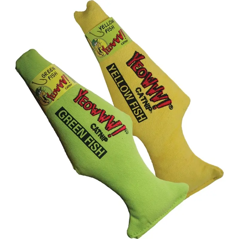 Yeowww! - Catnip Fish - Yellow
