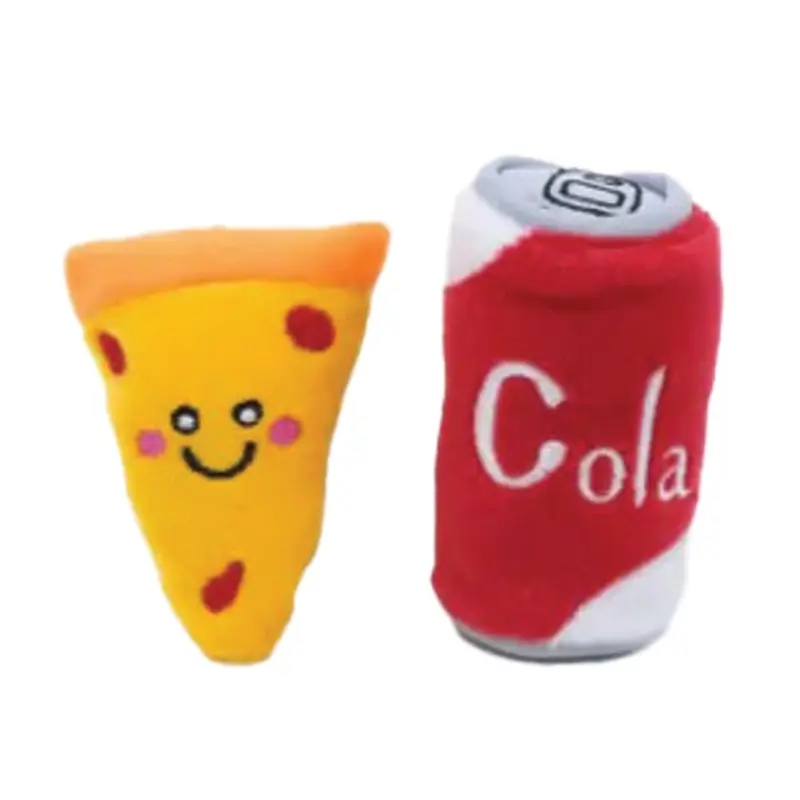 ZippyPaws - Pizza & Cola Cat Toy 2pk.