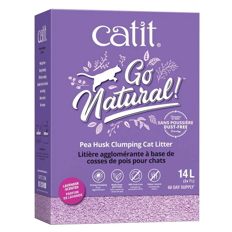 CATIT - GONATURAL PEA HUSK LITTER LAVENDER 13.2LB