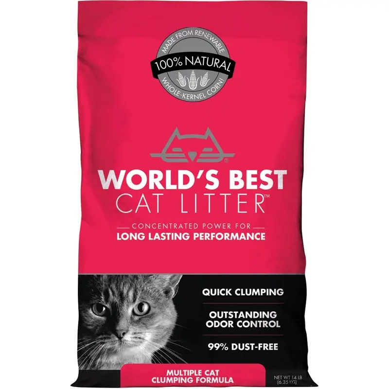 WORLD'S BEST MULTIPLE CAT CLUMPING LITTER - 15 LB.