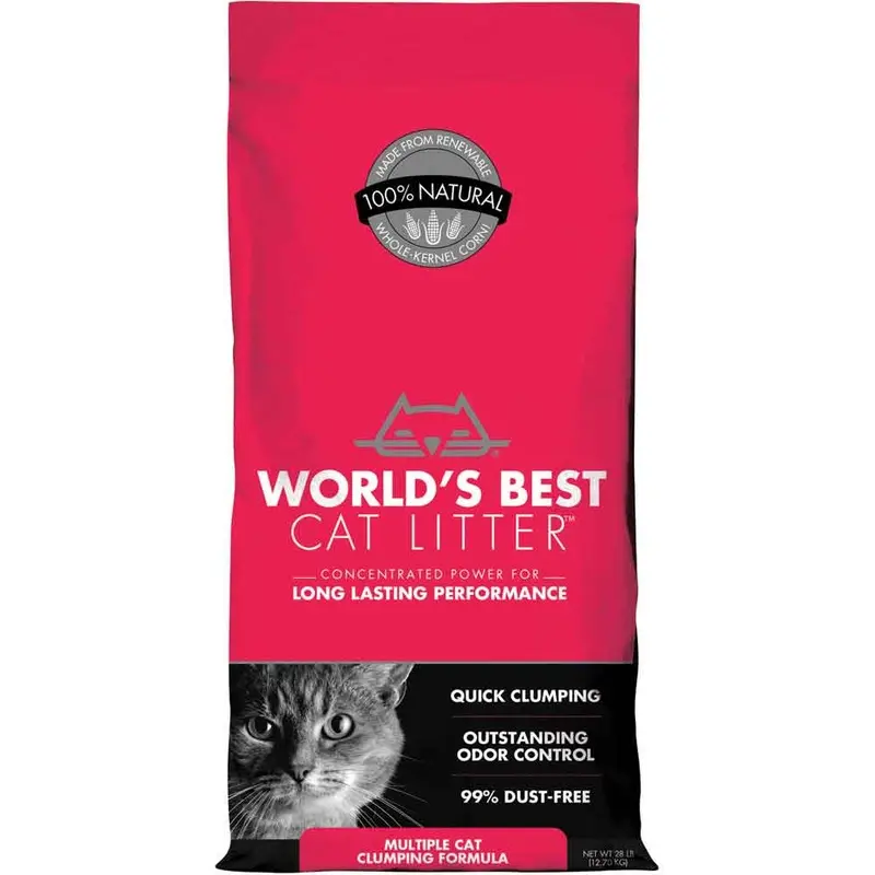 WORLD'S BEST MULTIPLE CAT CLUMPING LITTER - 28 LB.