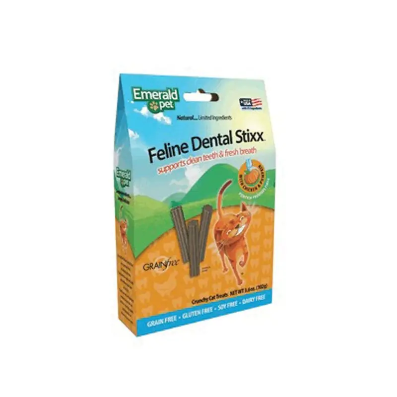 EMERALD PET - CAT DENTAL STIXX - CHICKEN - 3.6OZ