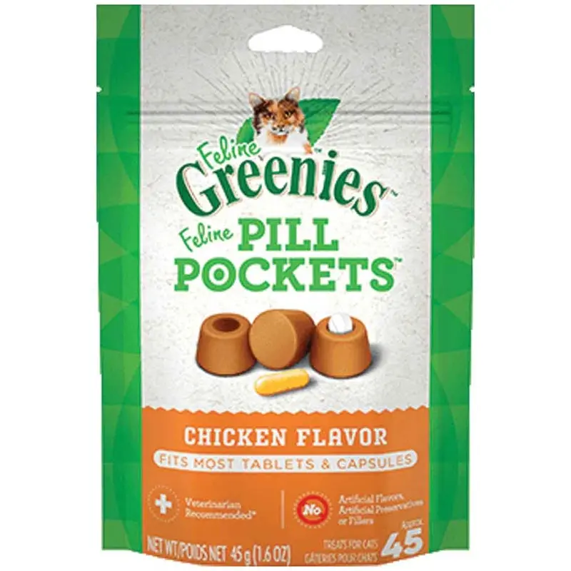 Greenies - Feline Pill Pockets Chicken 1.6oz