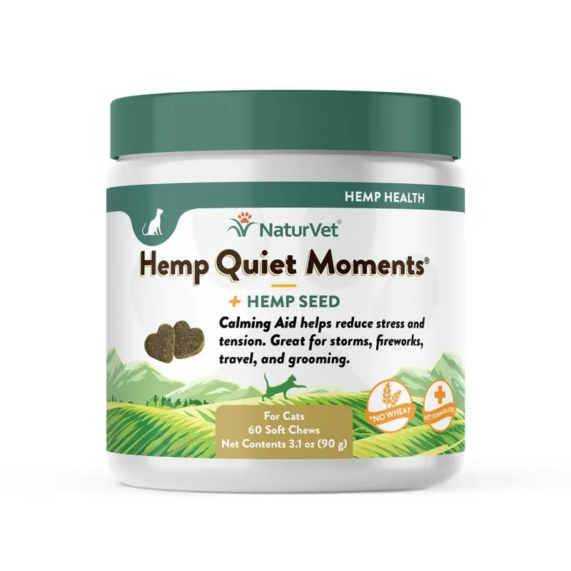 Naturvet - Hemp Quiet Moments - Cat - Soft Chews - 60 Ct