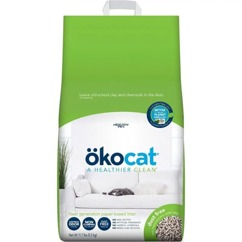 OKOCAT - DUST FREE NON-CLUMPING LITTER - 11.7LB