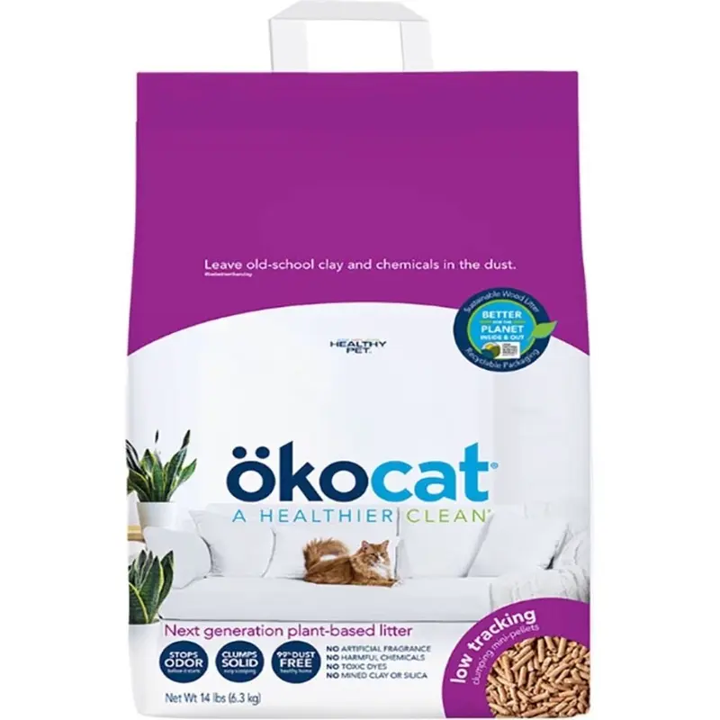 OKOCAT - LOW TRACKING MINI PELLETS LITTER - 14LB