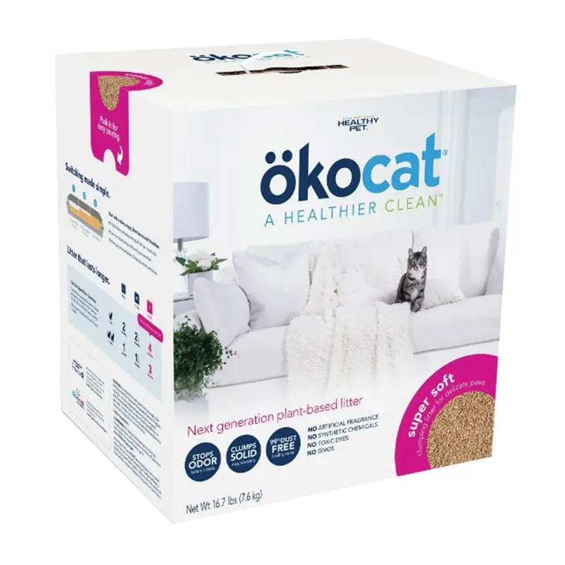 OKOCAT - SUPER SOFT CLUMPING CAT LITTER 15.8LB