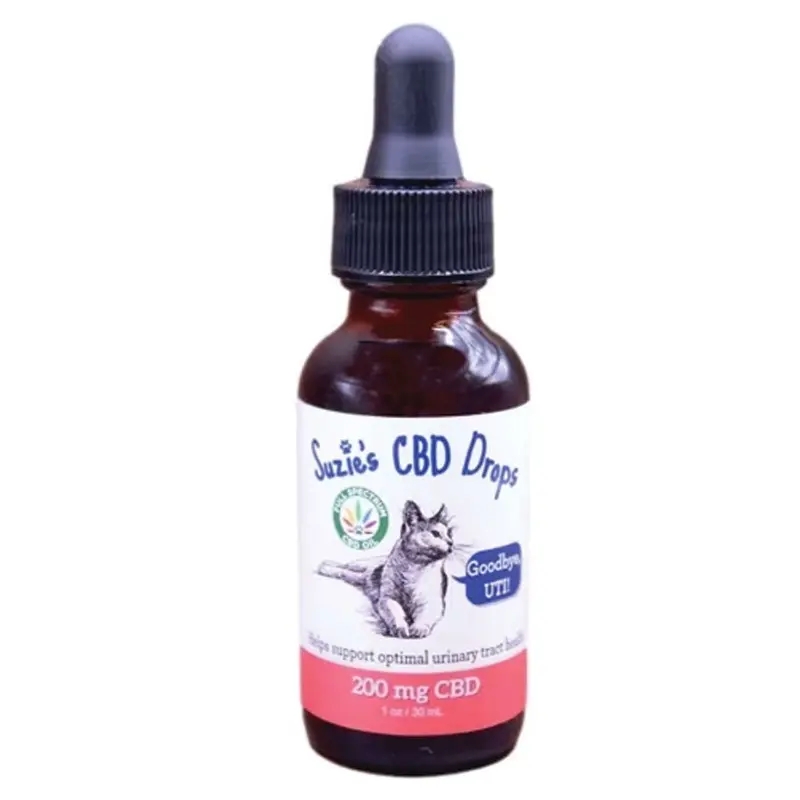 SUZIES CBD CAT DROPS - GOODBYE UTI - 1OZ