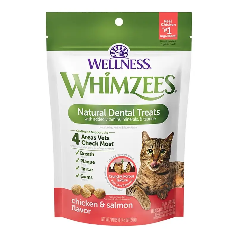 Whimzees - Chicken & Salmon Cat Dental Treat 4.5oz