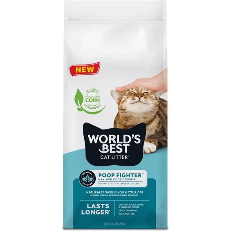 WORLDS BEST - POOP FIGHTER CAT LITTER 28LB