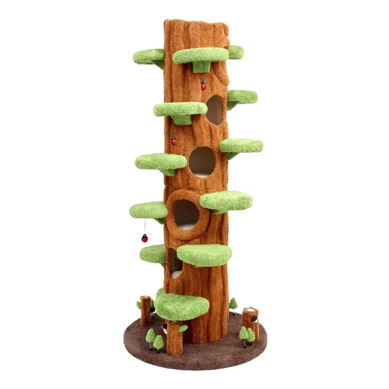 Animal Treasures - Cat Play Forest Tree 90in.