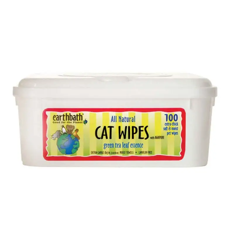 Earthbath - Hypo-Allergenic Cat Wipes - 100 ct.