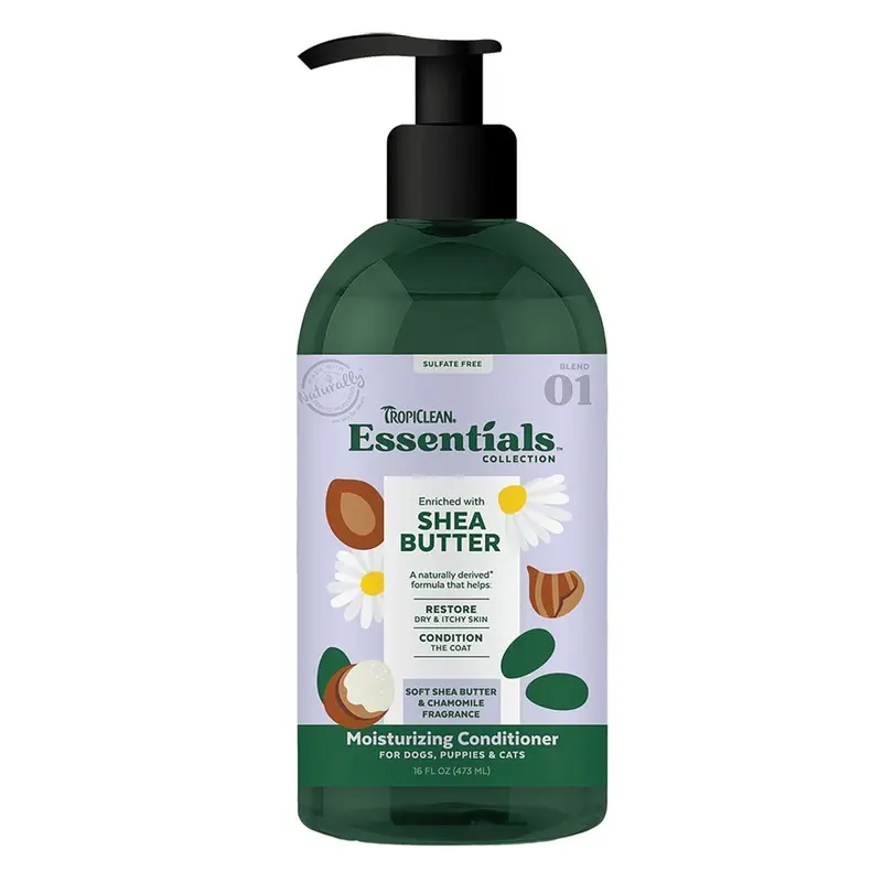 Tropiclean Essentials Conditioner - Restore - Shea Butter - 16 oz