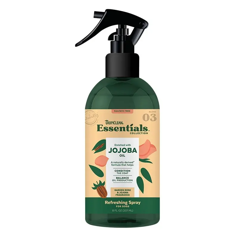 Tropiclean Essentials Oil Spray - Moisturize - Jojoba Oil - 8 oz