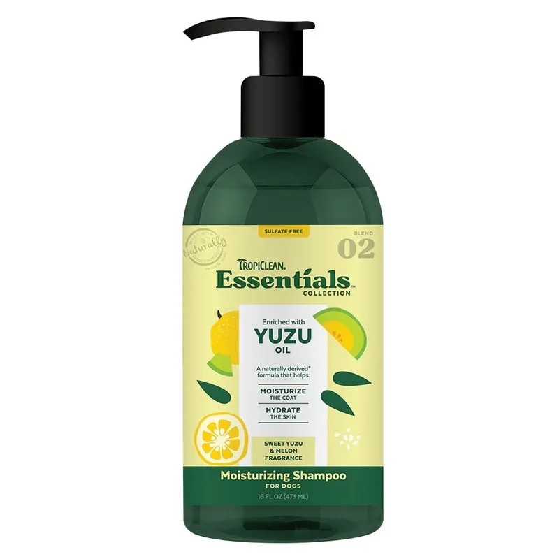 Tropiclean Essentials Shampoo - Moisturize - Yuzu Oil - 16 oz