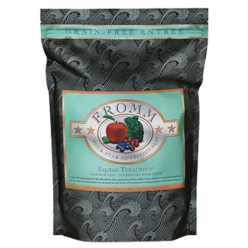 FROMM FOUR STAR CAT FOOD - GF SALMON TUNACHOVY - 4 LB.