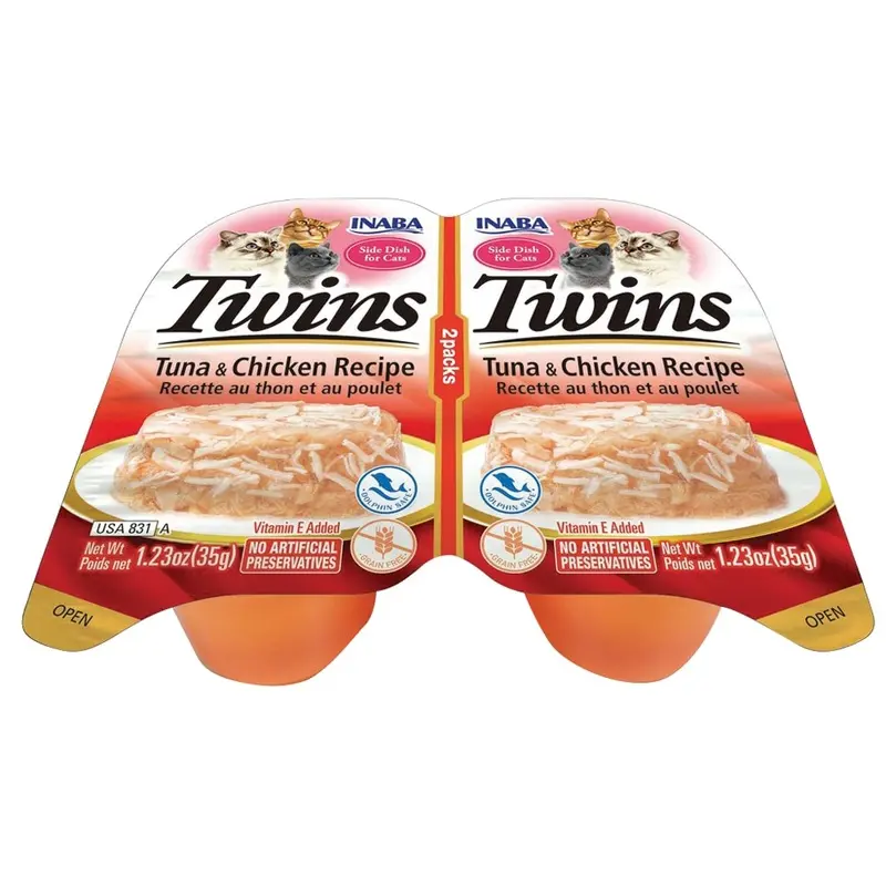 Inaba Twin Cups Cat - Tuna & Chicken - 2.46 oz