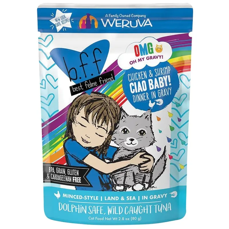 Weruva BFF OMG Ciao Baby! - Chicken & Shrimp - 2.8 oz Pouch