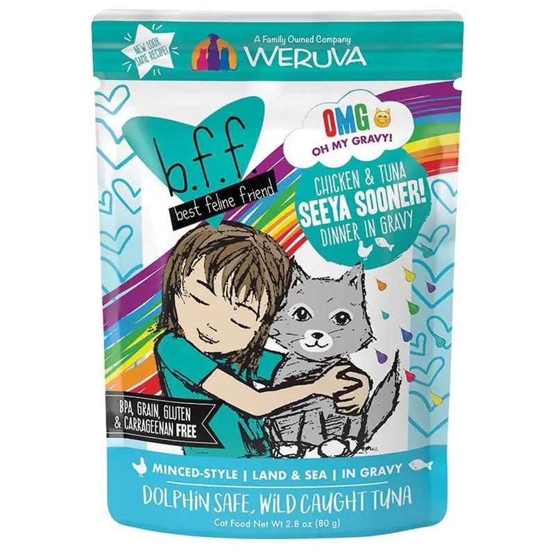 Weruva BFF OMG Seeya Sooner! - Chicken & Tuna - 2.8 oz Pouch